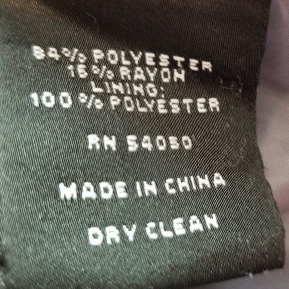 Nine West Suit Separates Jacket Size 8P Gray Career Blazer One Button - Picture 5 of 6